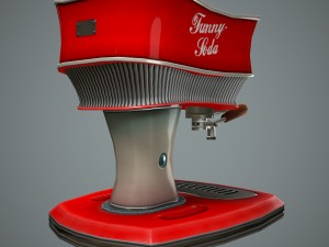 cartoon cola dispenser Modelo 3D