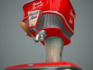 cartoon cola dispenser Modelo 3D
