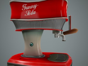 cartoon cola dispenser Modelo 3D