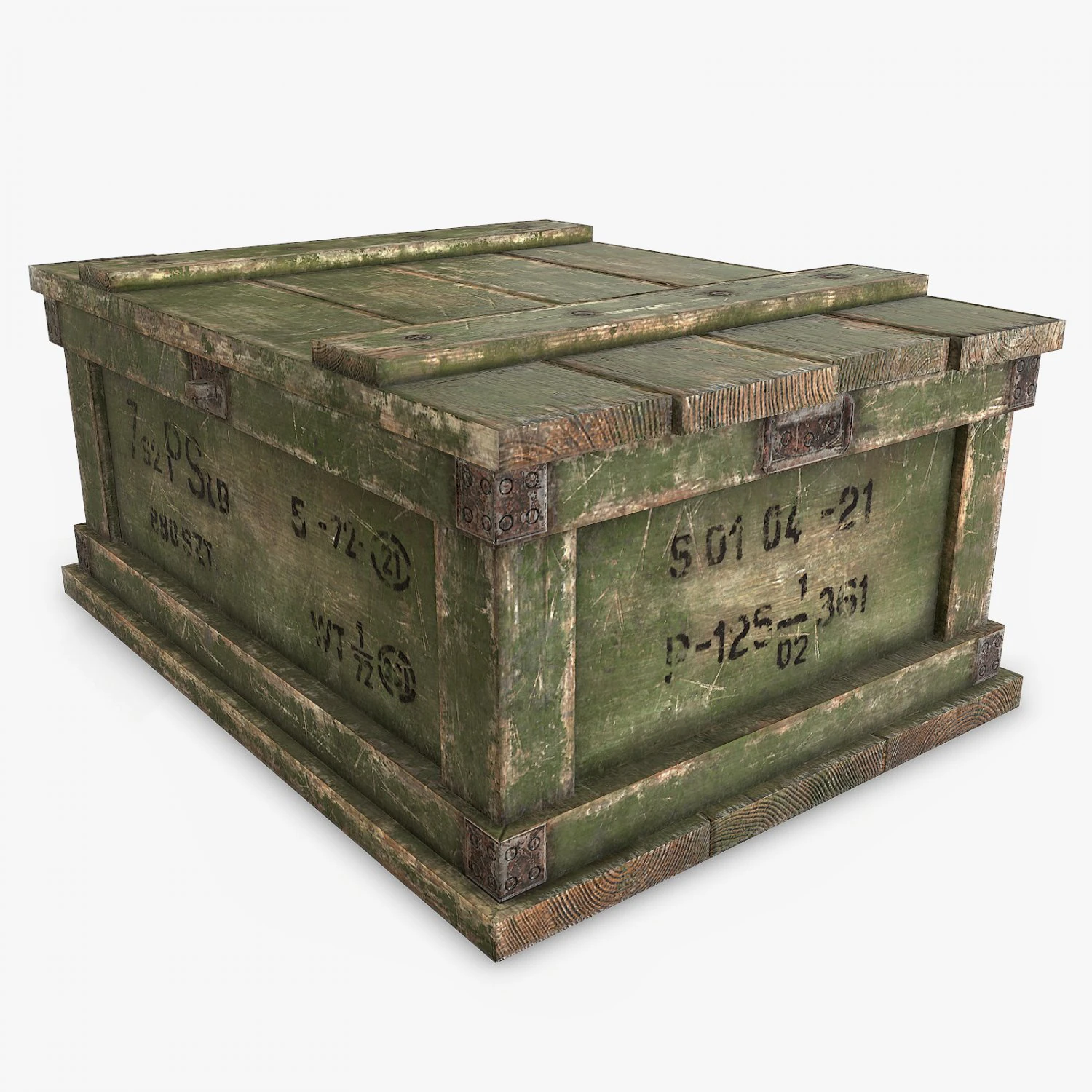 caja militar Modelo 3D .c4d .max .obj .3ds .fbx .stl .blend 