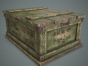 caja militar Modelo 3D