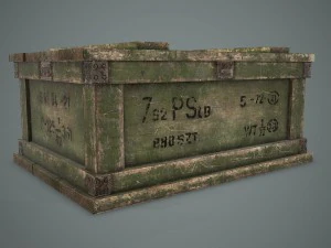 caja militar Modelo 3D
