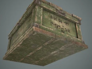 caja militar Modelo 3D