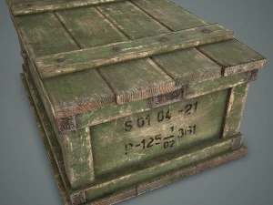 caja militar Modelo 3D