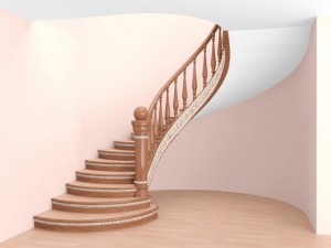 classic spiral stair 3D 模型