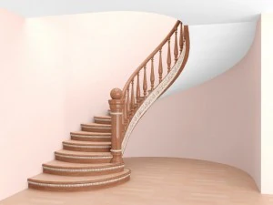 classic spiral stair 3D Model