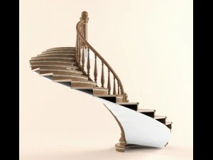 classic spiral stair 3D Model