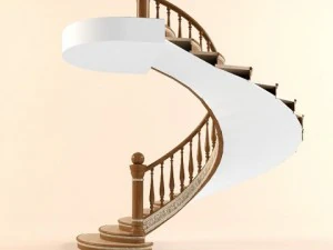 classic spiral stair 3D Model