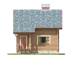 log house 5700 x 7000m Modello 3D