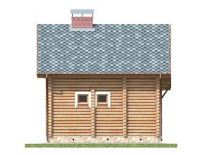 log house 5700 x 7000m Modello 3D