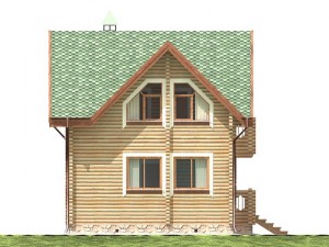 log house 8800 x 6800m 3D 模型