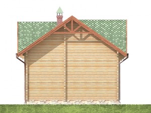 log house 8800 x 6800m 3D 模型