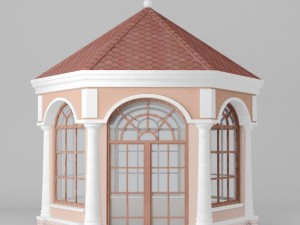 gazebo in classic style Modello 3D