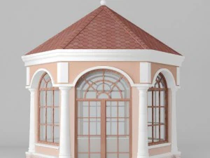 gazebo in classic style 3D Model