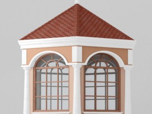 gazebo in classic style Modello 3D