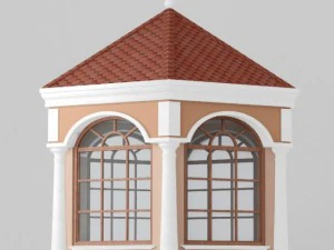 gazebo in classic style 3D Model