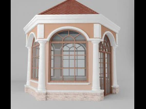 gazebo in classic style 3D Model