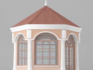 gazebo in classic style Modello 3D