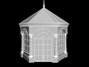 gazebo in classic style Modello 3D