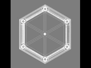 gazebo in classic style 3D Model