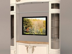 baroque tv cabinet Modello 3D