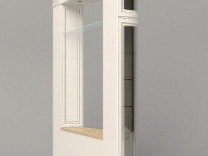 baroque tv cabinet Model 3D