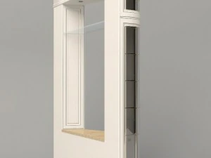 baroque tv cabinet 3D Model