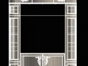 baroque tv cabinet 3D Model