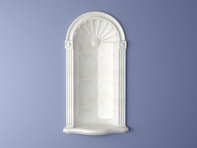 cresent wall niche 3Dモデル .c4d .max .obj .3ds .fbx .stl .blend 