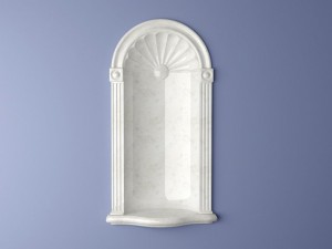 cresent wall niche Modello 3D