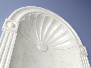 cresent wall niche 3Dモデル