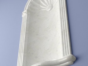 cresent wall niche 3Dモデル