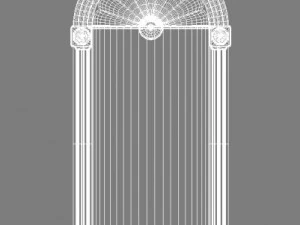 cresent wall niche 3D Model