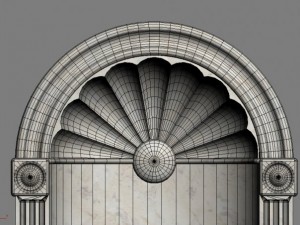 cresent wall niche 3Dモデル