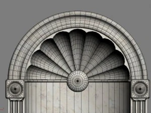 cresent wall niche 3D Model