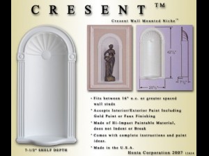 cresent wall niche 3Dモデル