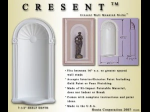cresent wall niche 3D Model