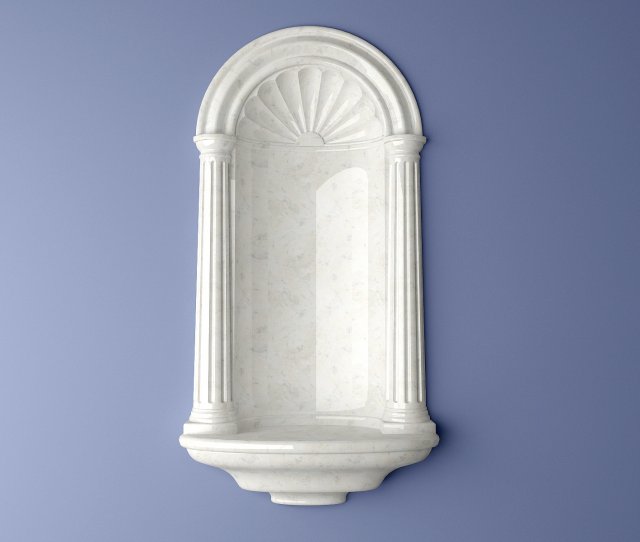 henta colonial wall niche Modelo 3D .c4d .max .obj .3ds .fbx .stl .blend 