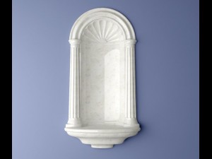 henta colonial wall niche Modello 3D