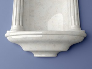 henta colonial wall niche Modelo 3D