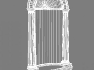 henta colonial wall niche Modelo 3D