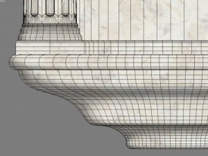 henta colonial wall niche Modelo 3D