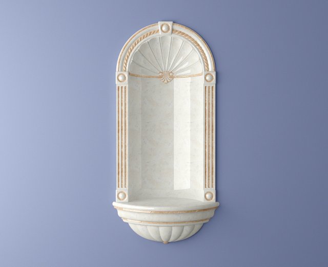classic wall niche 8 3D Model .c4d .max .obj .3ds .fbx .stl .blend 