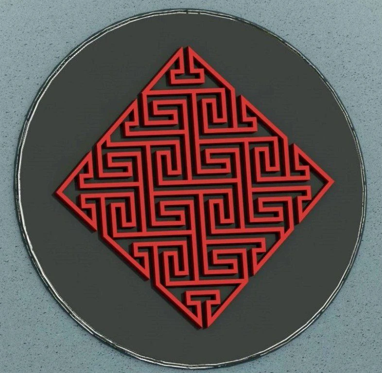 celtic maze 3D Print Model .c4d .max .obj .3ds .fbx .stl .blend
