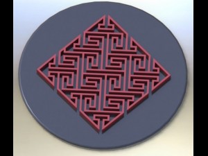 celtic maze 3D 프린트 모델