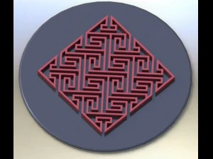 celtic maze 3D Print Model