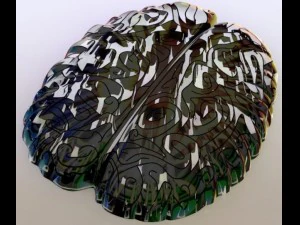 maze in the shape of the brain 3D Model