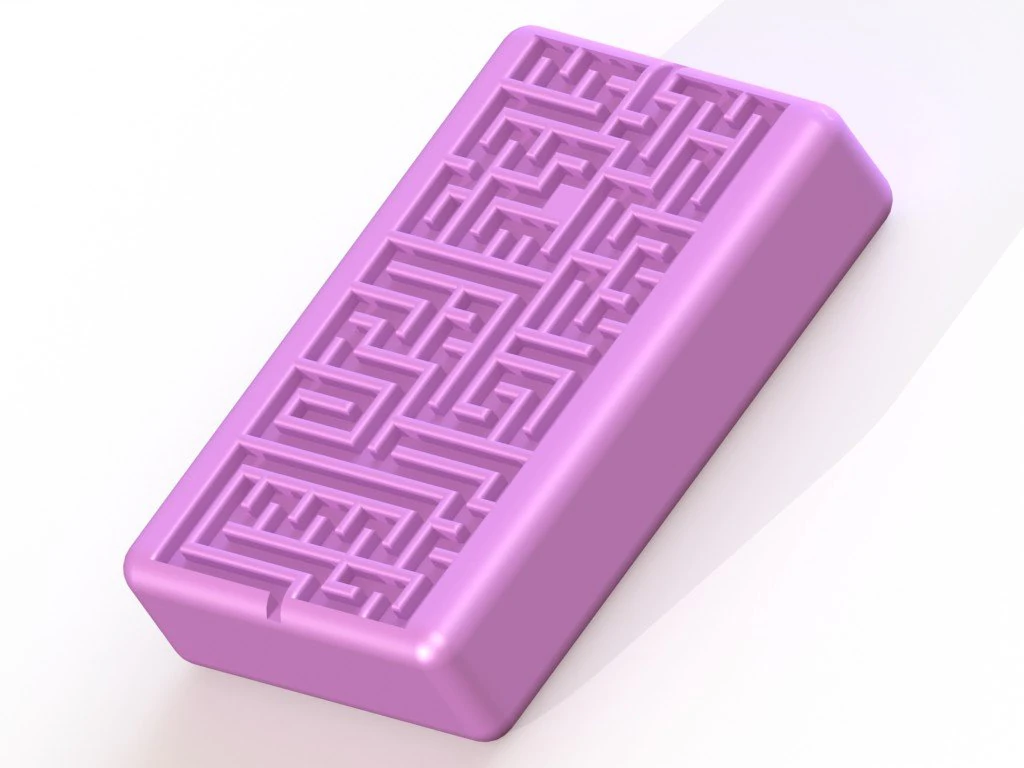 soap with a labyrinth 3D Print Model .c4d .max .obj .3ds .fbx .stl .blend 