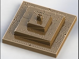 pyramid labyrinth 3D Print Model