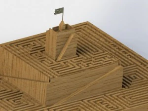 pyramid labyrinth 3D Print Model